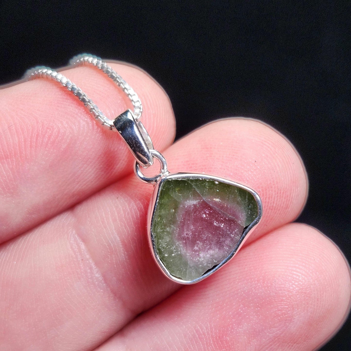 Watermelon Tourmaline Pendant