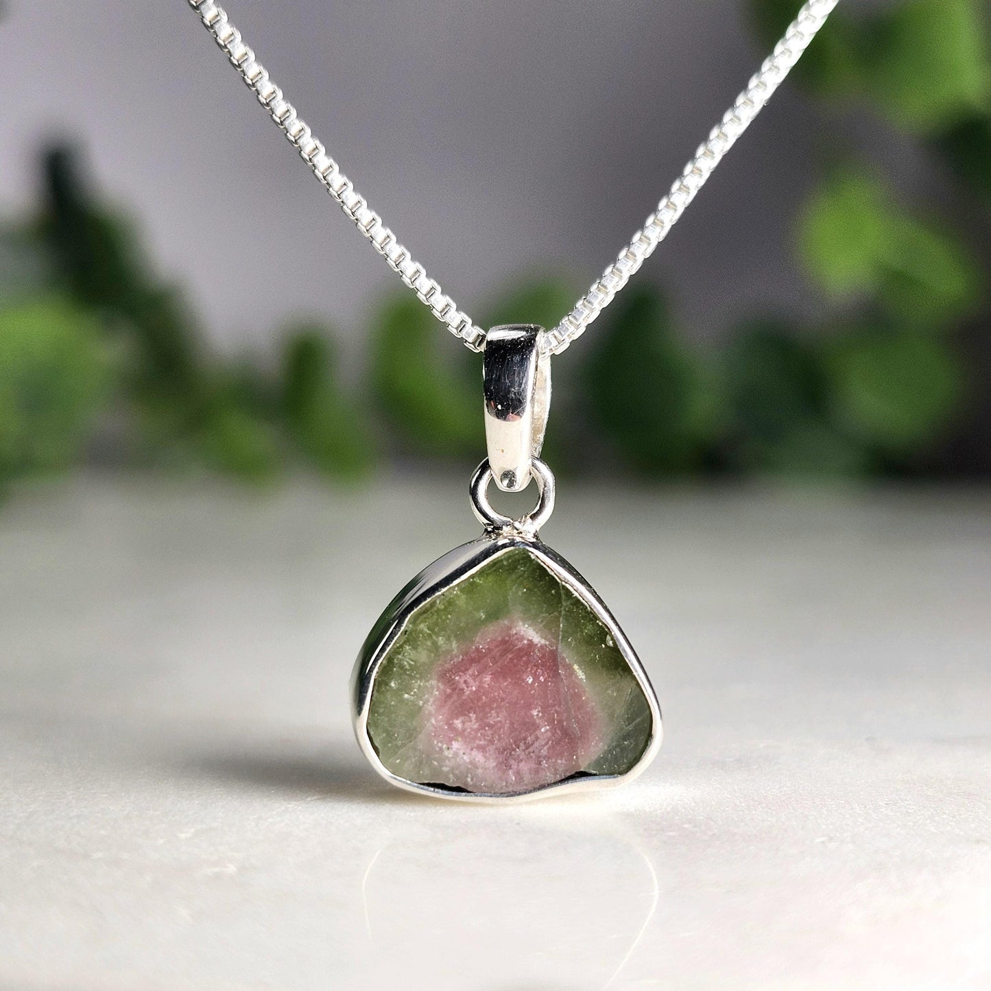Watermelon Tourmaline Pendant