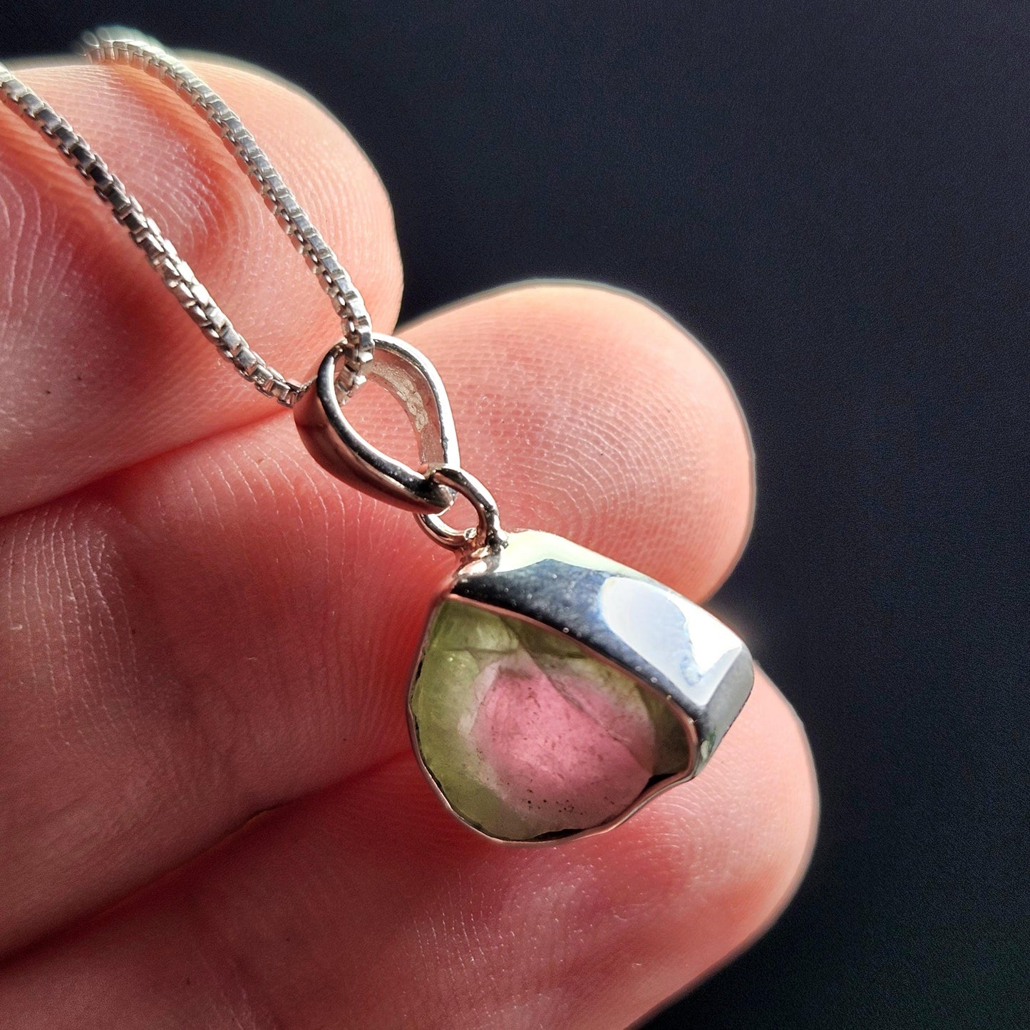 Watermelon Tourmaline Pendant