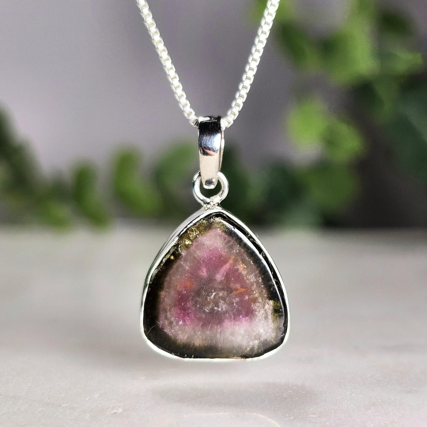 Watermelon Tourmaline Pendant