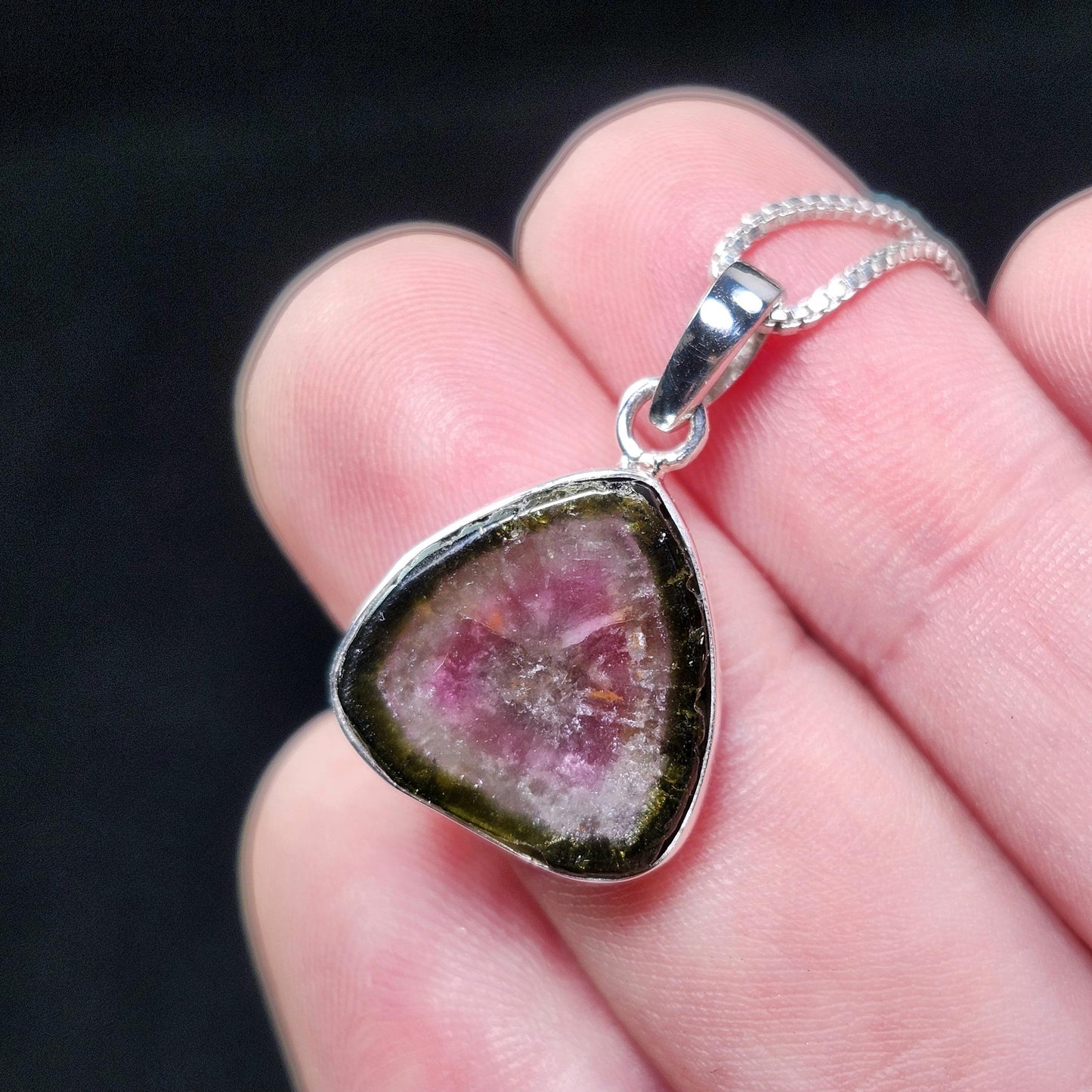 Watermelon Tourmaline Pendant