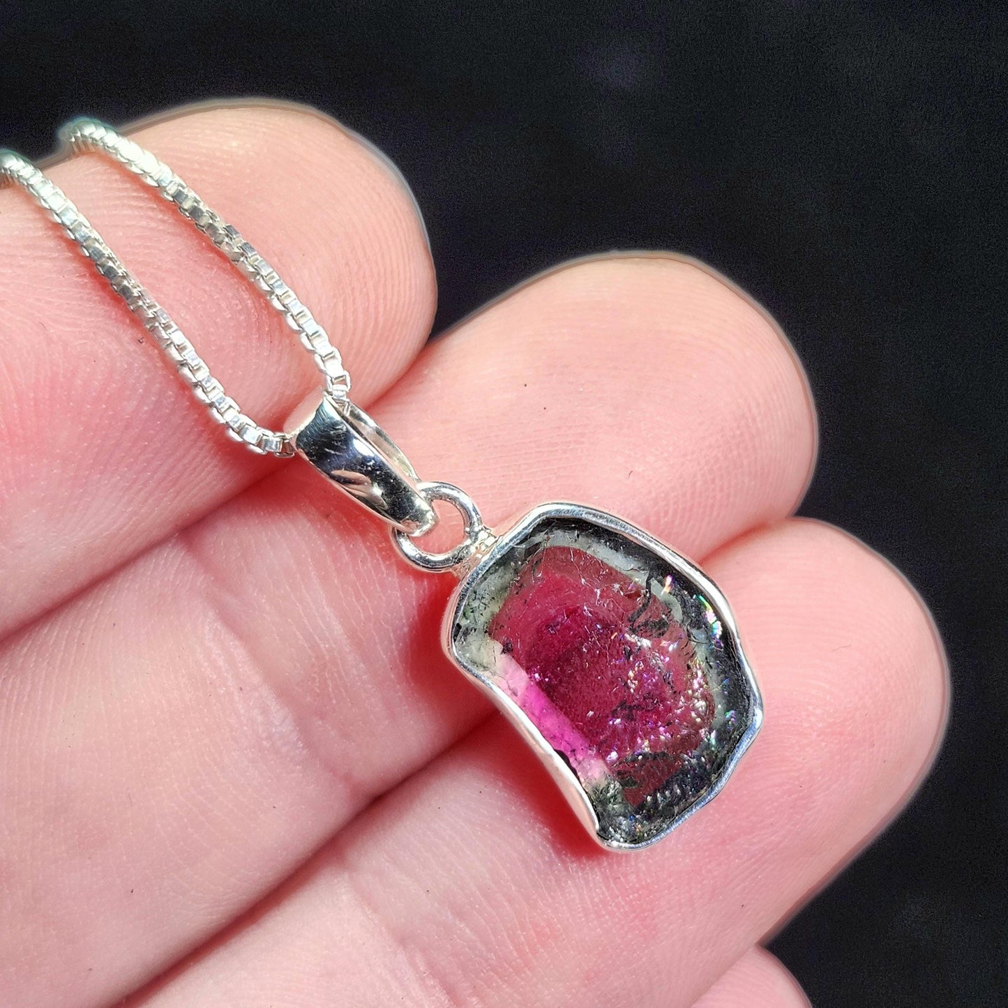 Watermelon Tourmaline Pendant