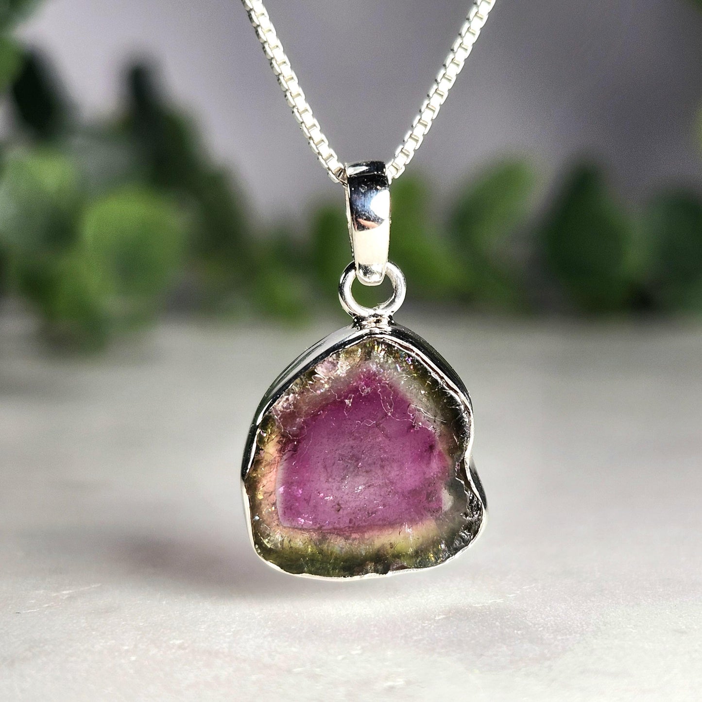 Watermelon Tourmaline Pendant