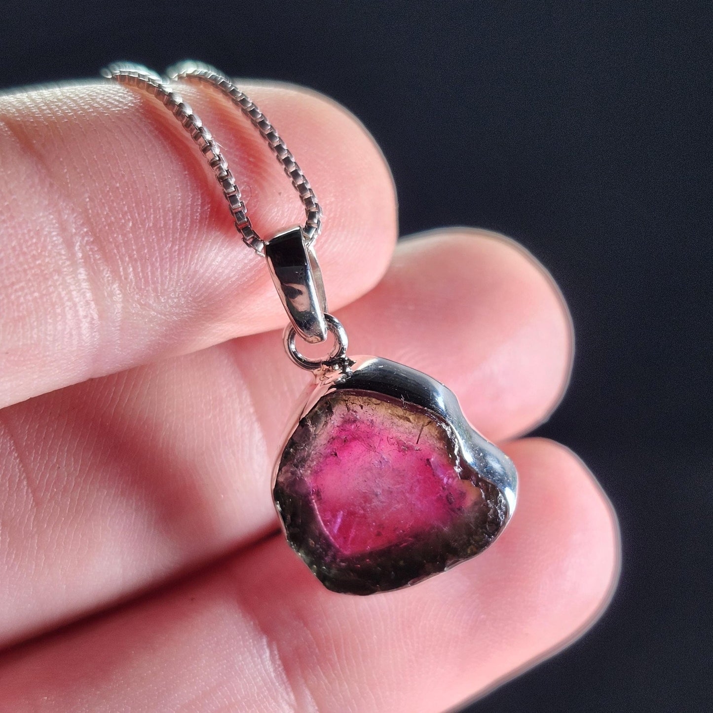 Watermelon Tourmaline Pendant