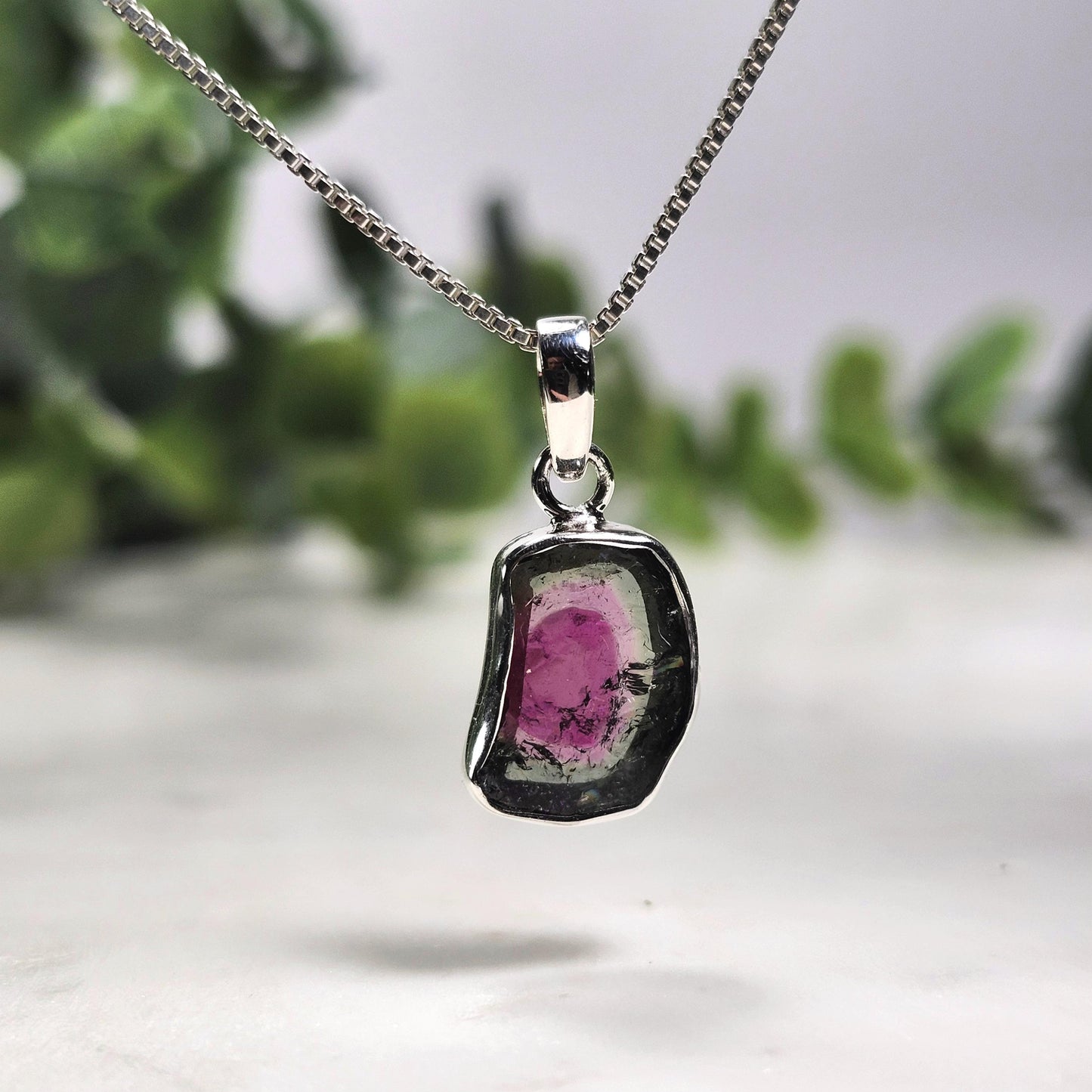 Watermelon Tourmaline Pendant