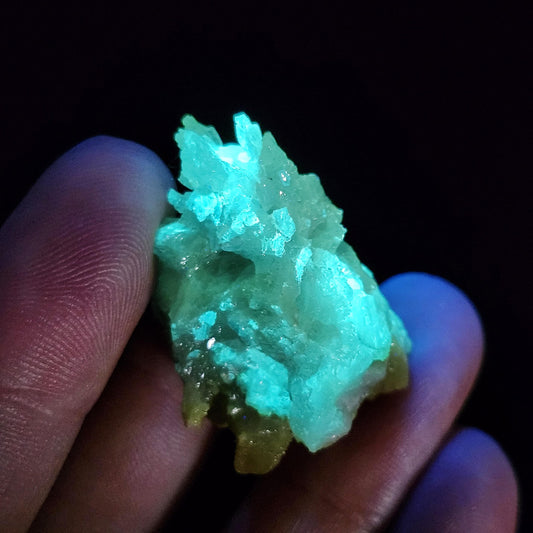Zincite Crystal Specimen 23.06g, UV Reactive Bicolored Zincite