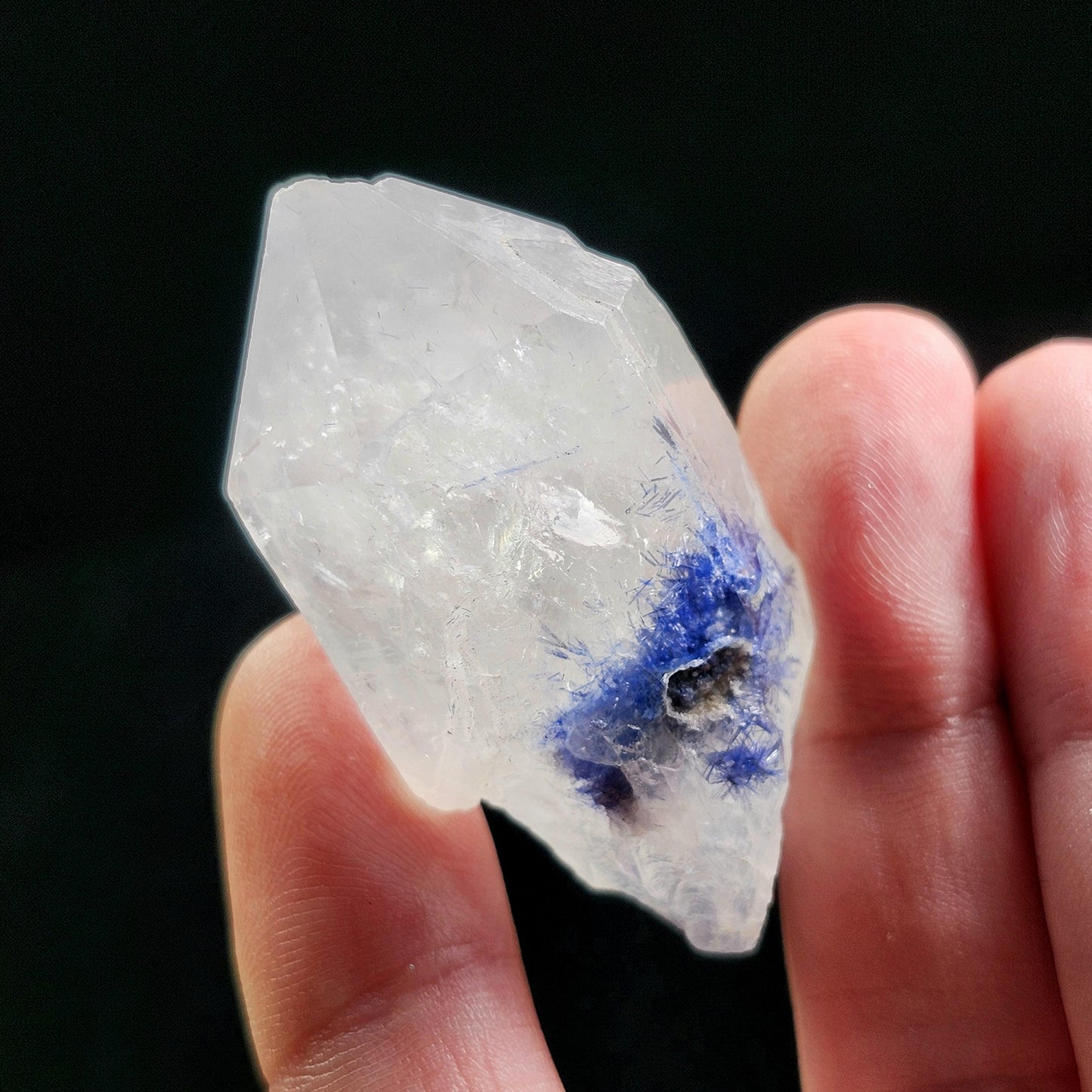 Fibrous Periwinkle Dumortierite Crystal