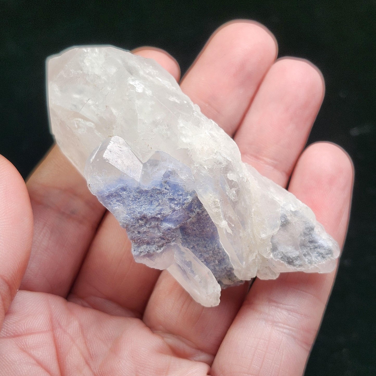 Fibrous Periwinkle Dumortierite Crystal