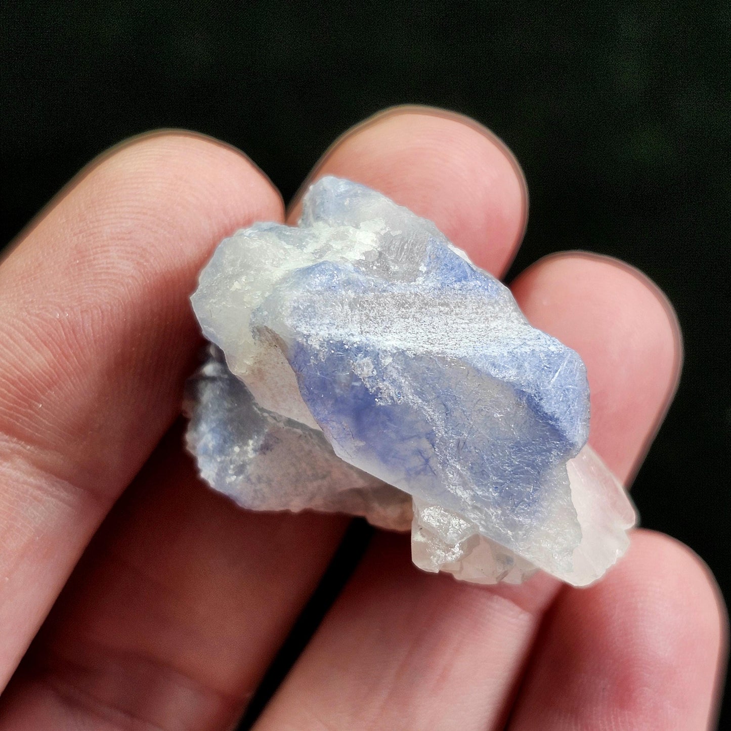 Fibrous Periwinkle Dumortierite Crystal