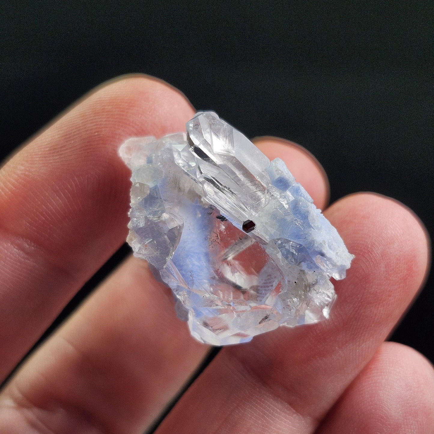 Fibrous Periwinkle Dumortierite Crystal