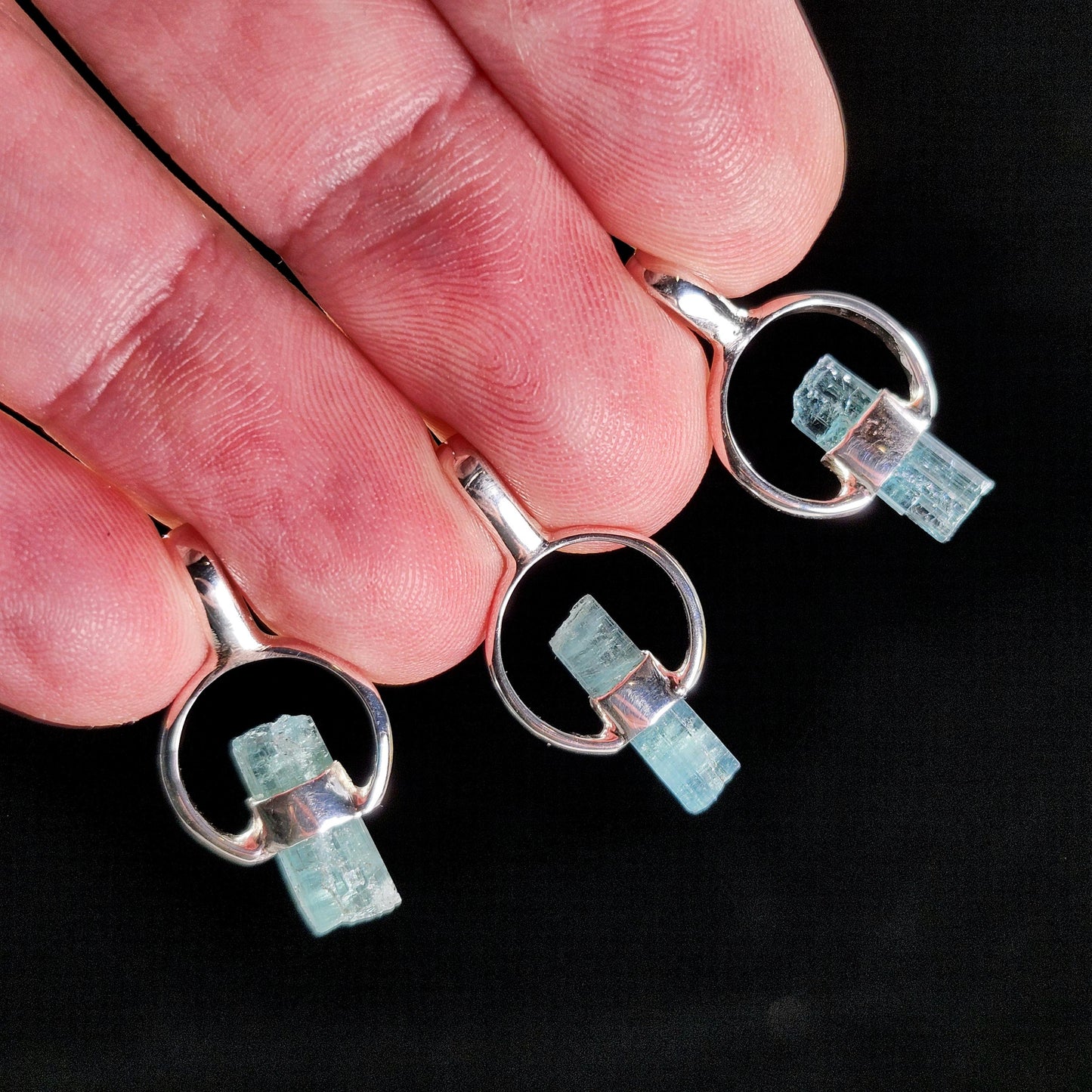 Blue Tourmaline Pendant