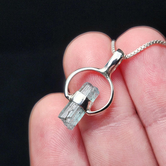 Blue Tourmaline Pendant