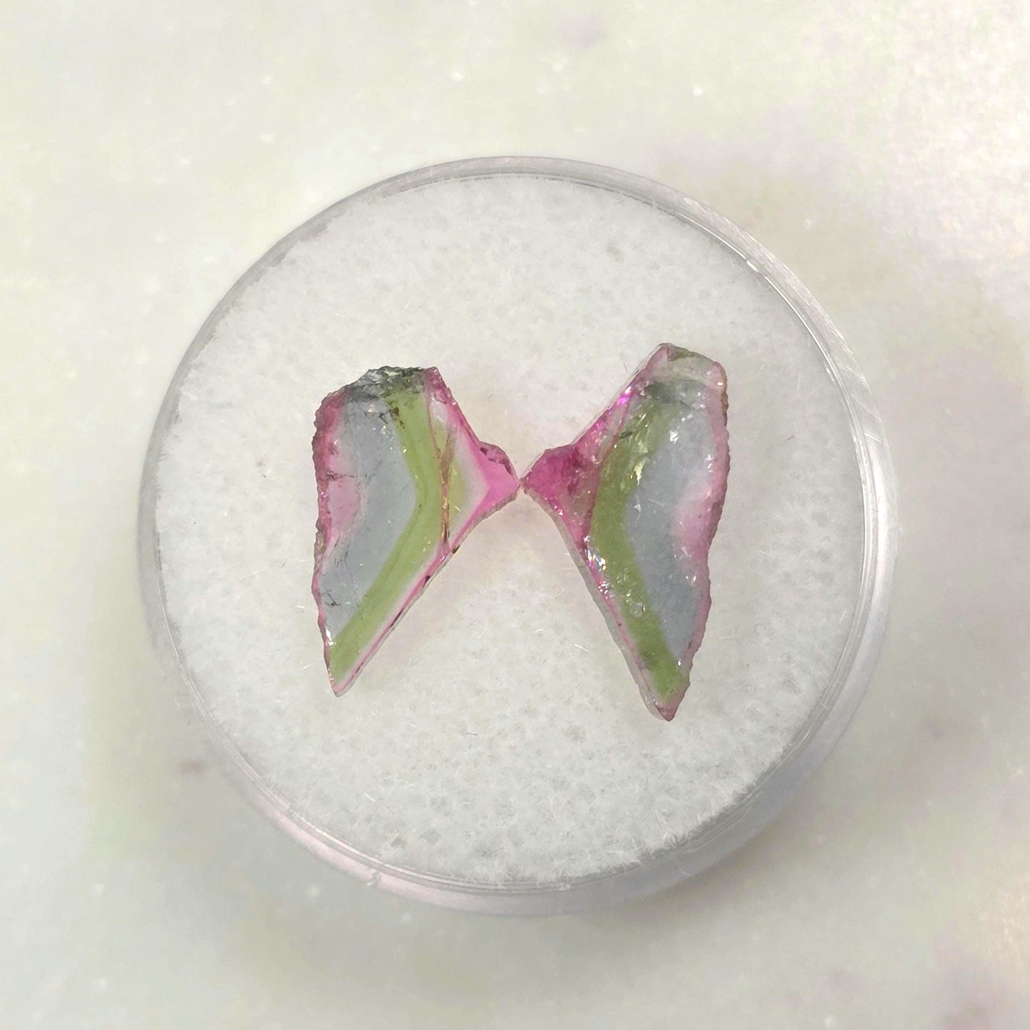 Watermelon Tourmaline Butterfly
