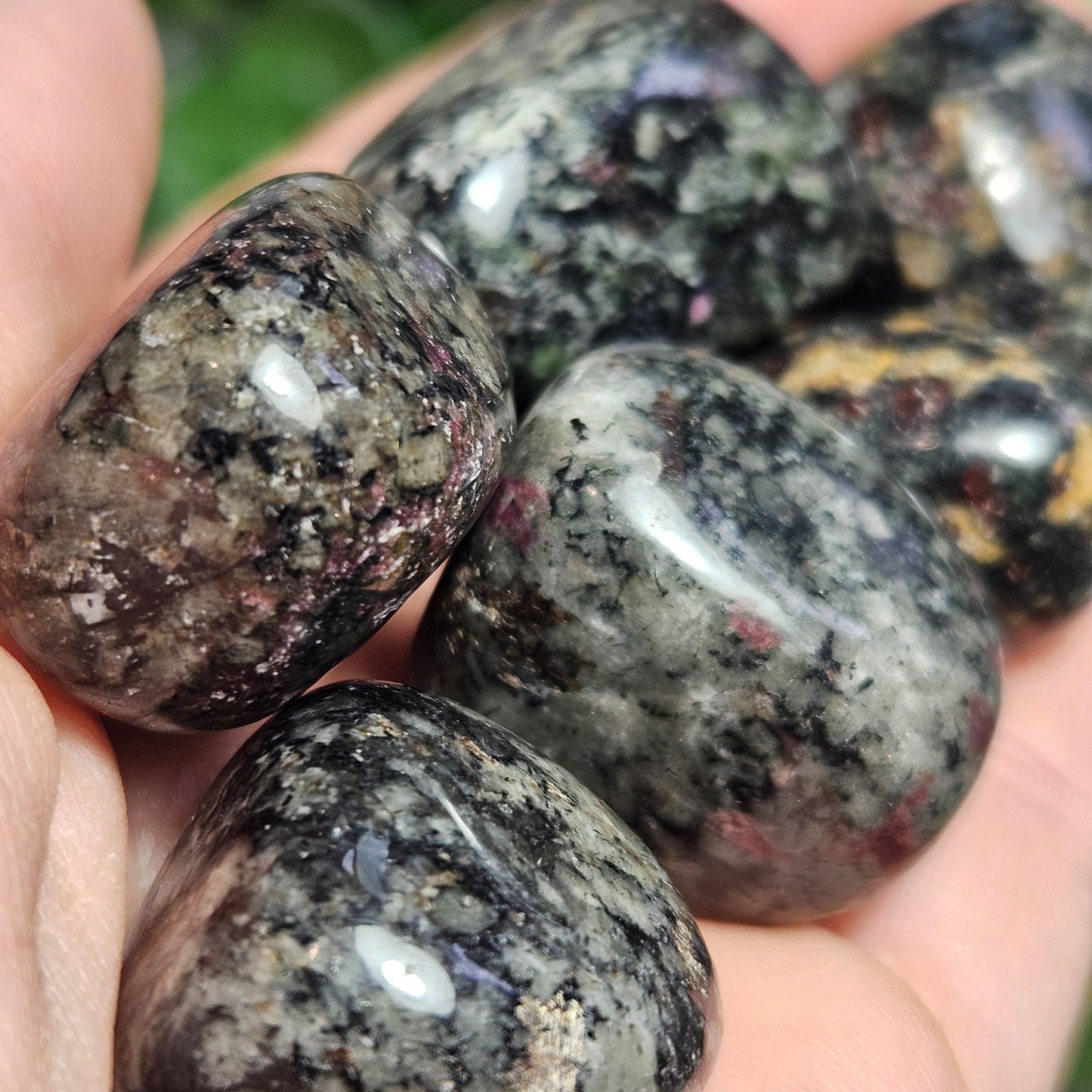 Eudialyte Crystal / Polished Eudialyte / Tumbled Eudialyte / Eudialyte Stone / UV Reactive / Rare Crystal / Polished Crystal / Heart Chakra