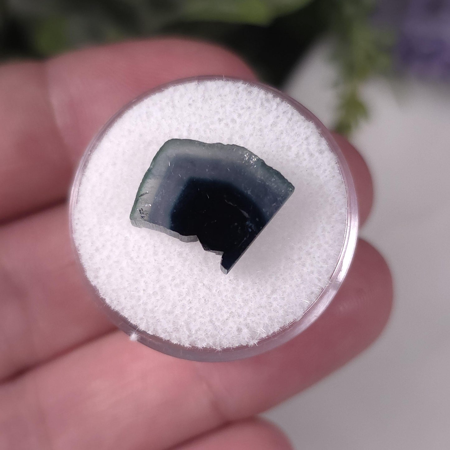 Blue Watermelon Tourmaline Slice