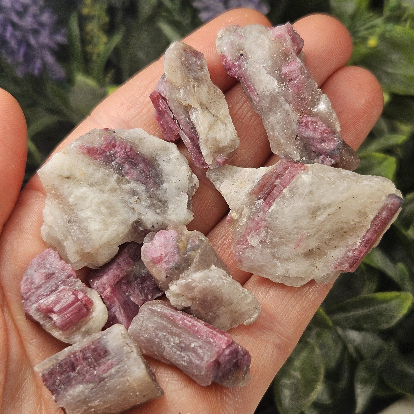Pink Tourmaline & Lepidolite Crystal