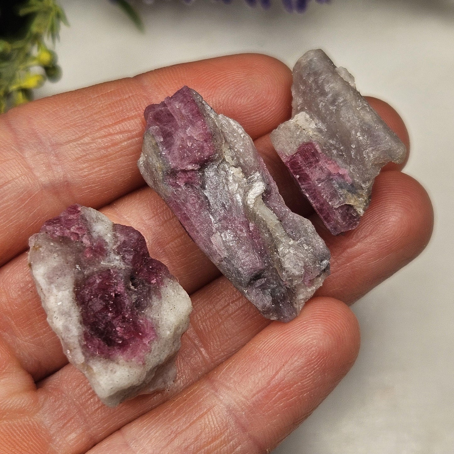 Pink Tourmaline & Lepidolite Crystal