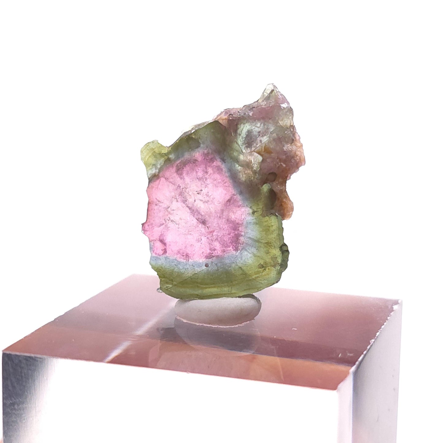 Watermelon Tourmaline Slice