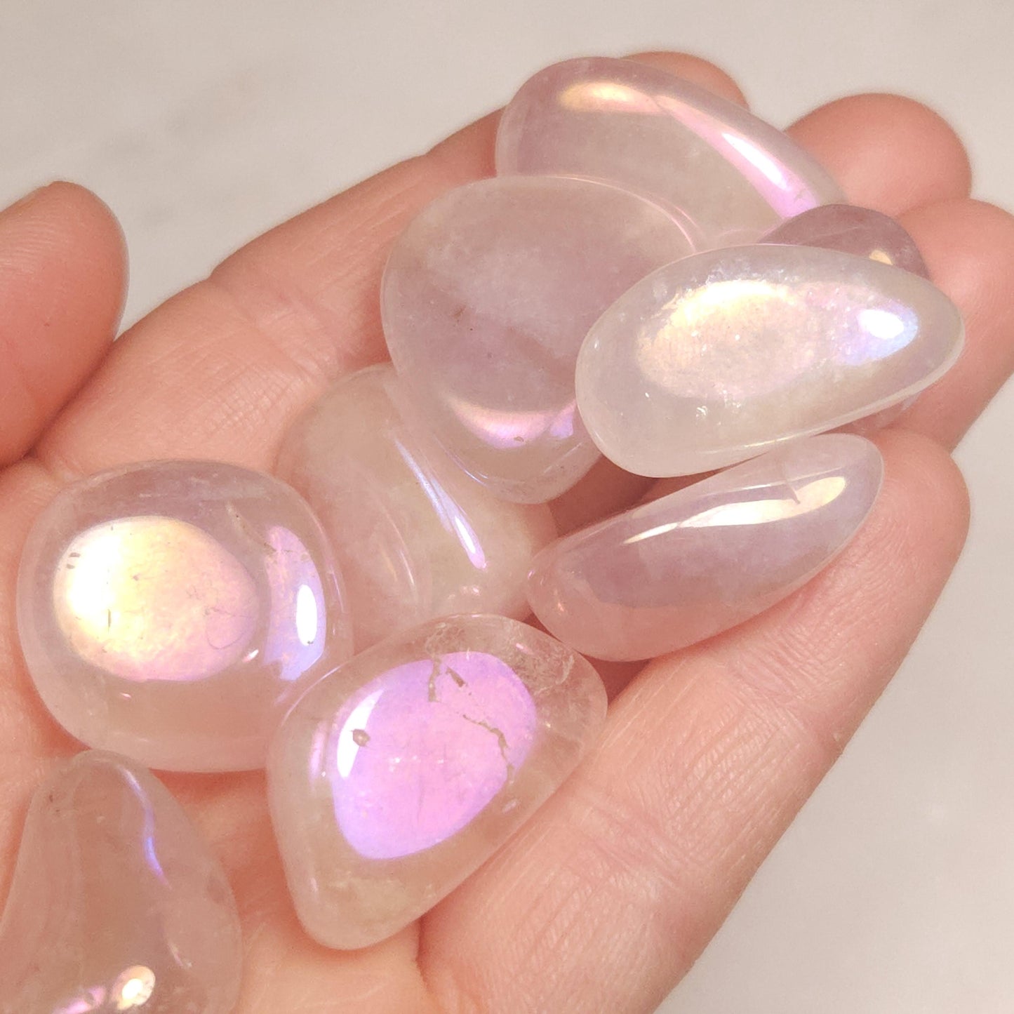 Aura Rose Quartz Crystal