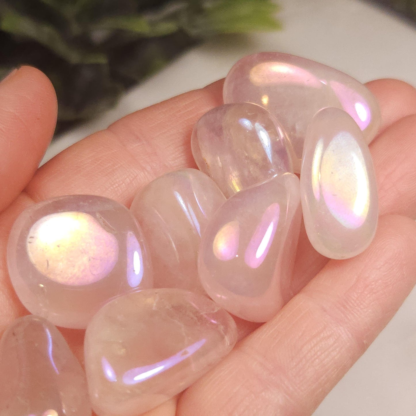 Aura Rose Quartz Crystal