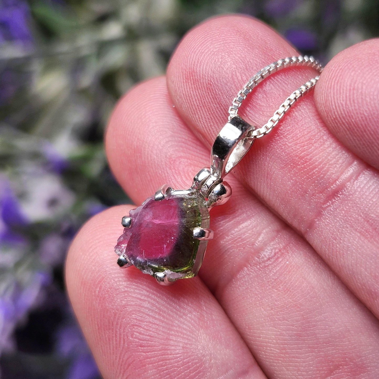 Watermelon Tourmaline Pendant