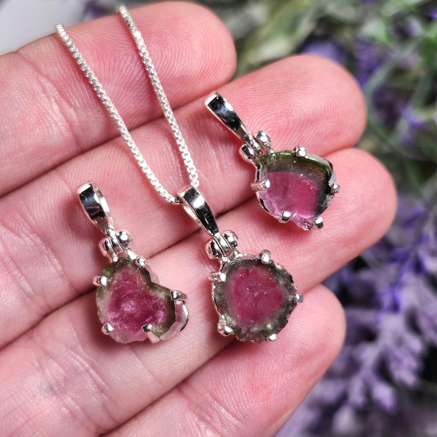 Watermelon Tourmaline Pendant