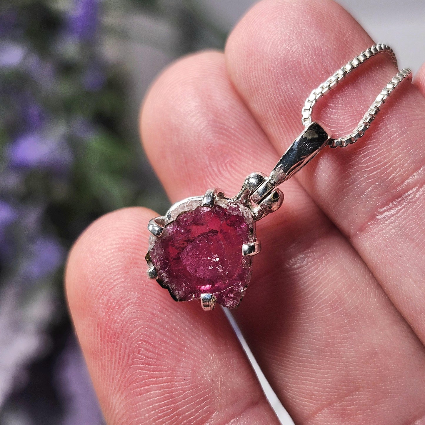 Pink Tourmaline Pendant