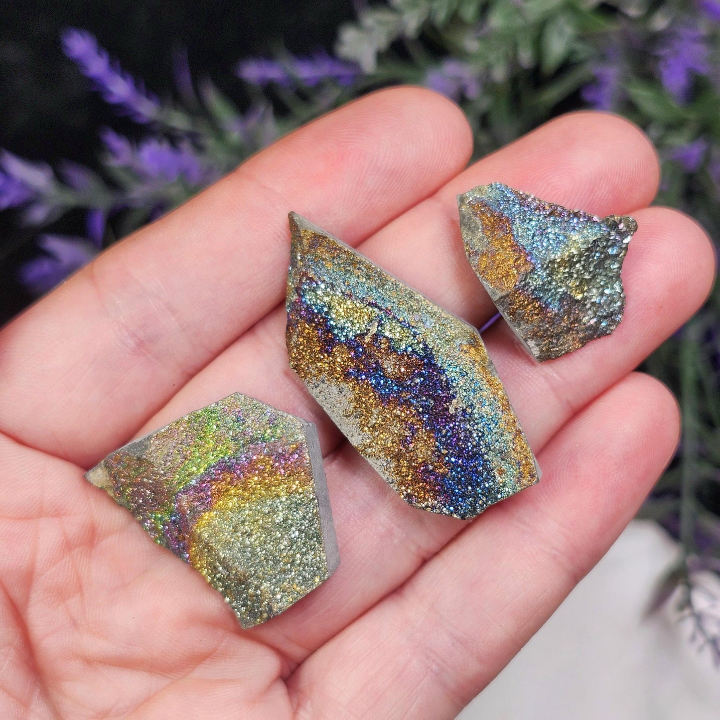Rainbow Pyrite Specimen