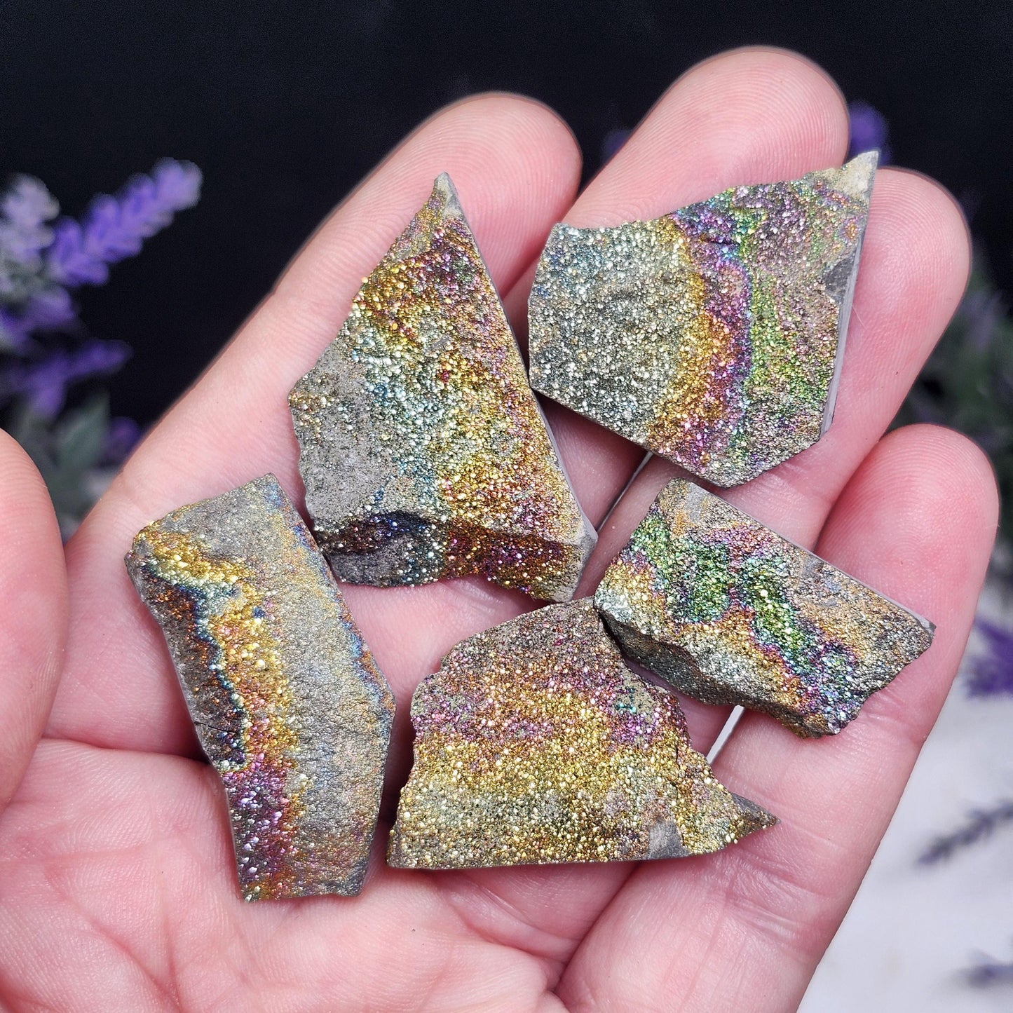 Rainbow Pyrite Specimen