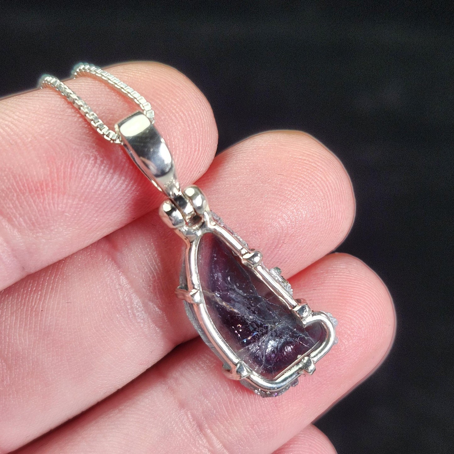 Blue Watermelon Tourmaline Pendant