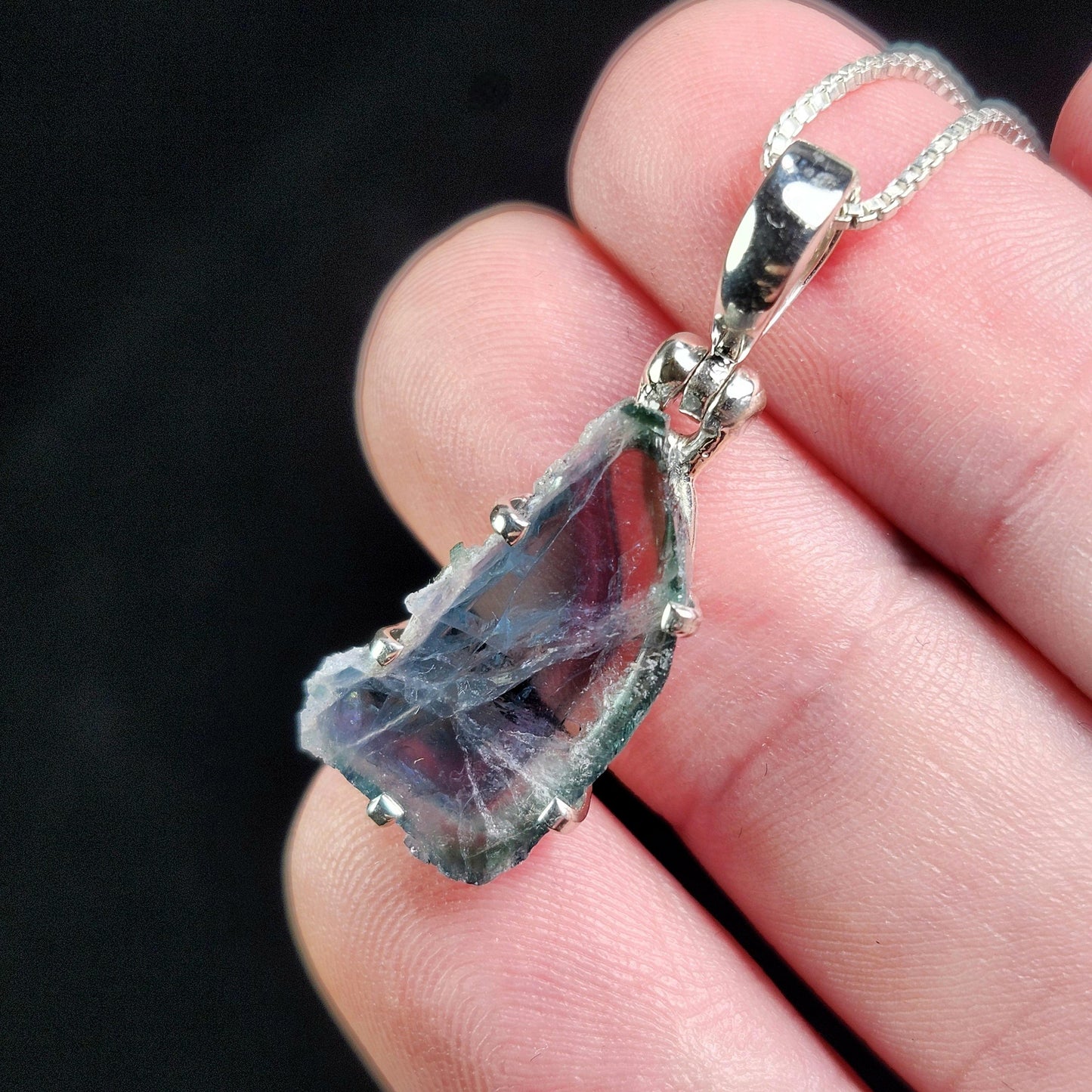 Blue Watermelon Tourmaline Pendant
