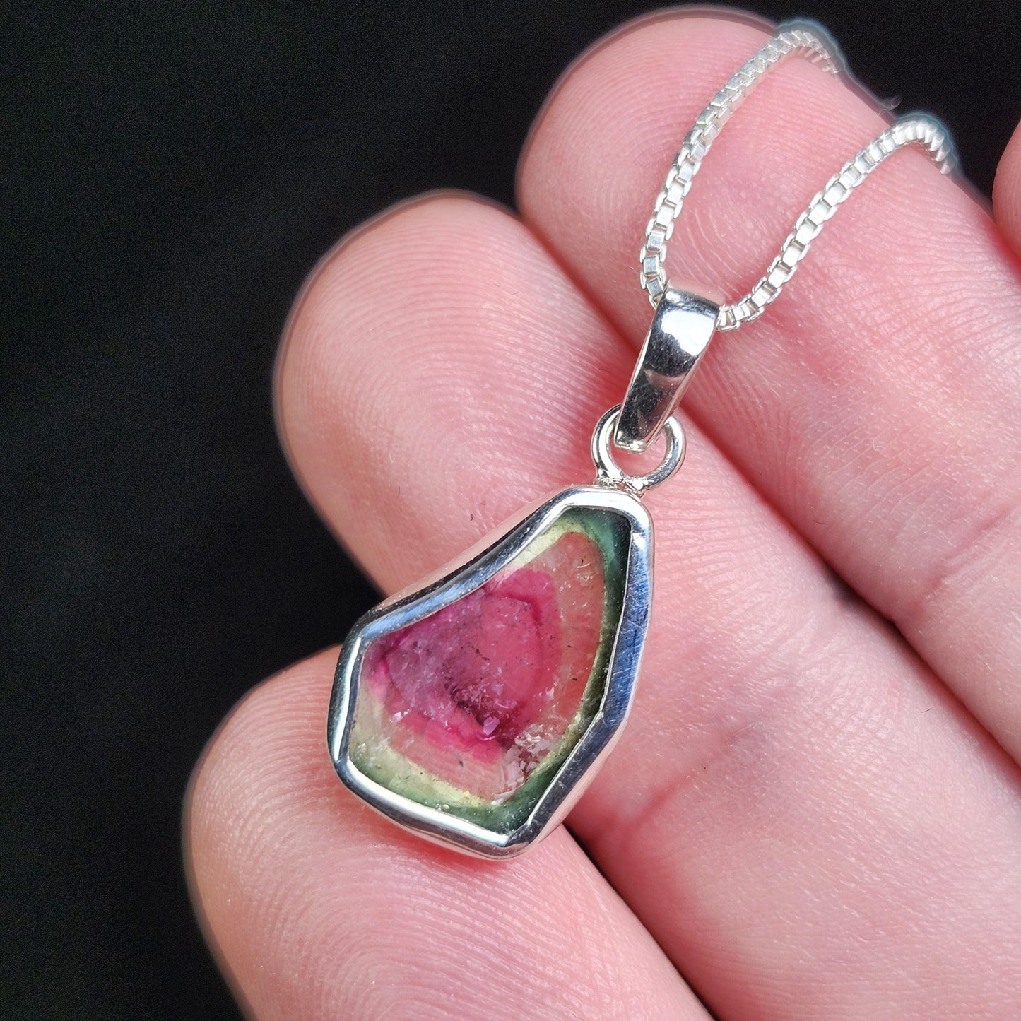 Watermelon Tourmaline Pendant