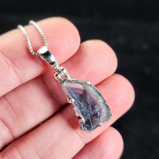 Blue Watermelon Tourmaline Pendant