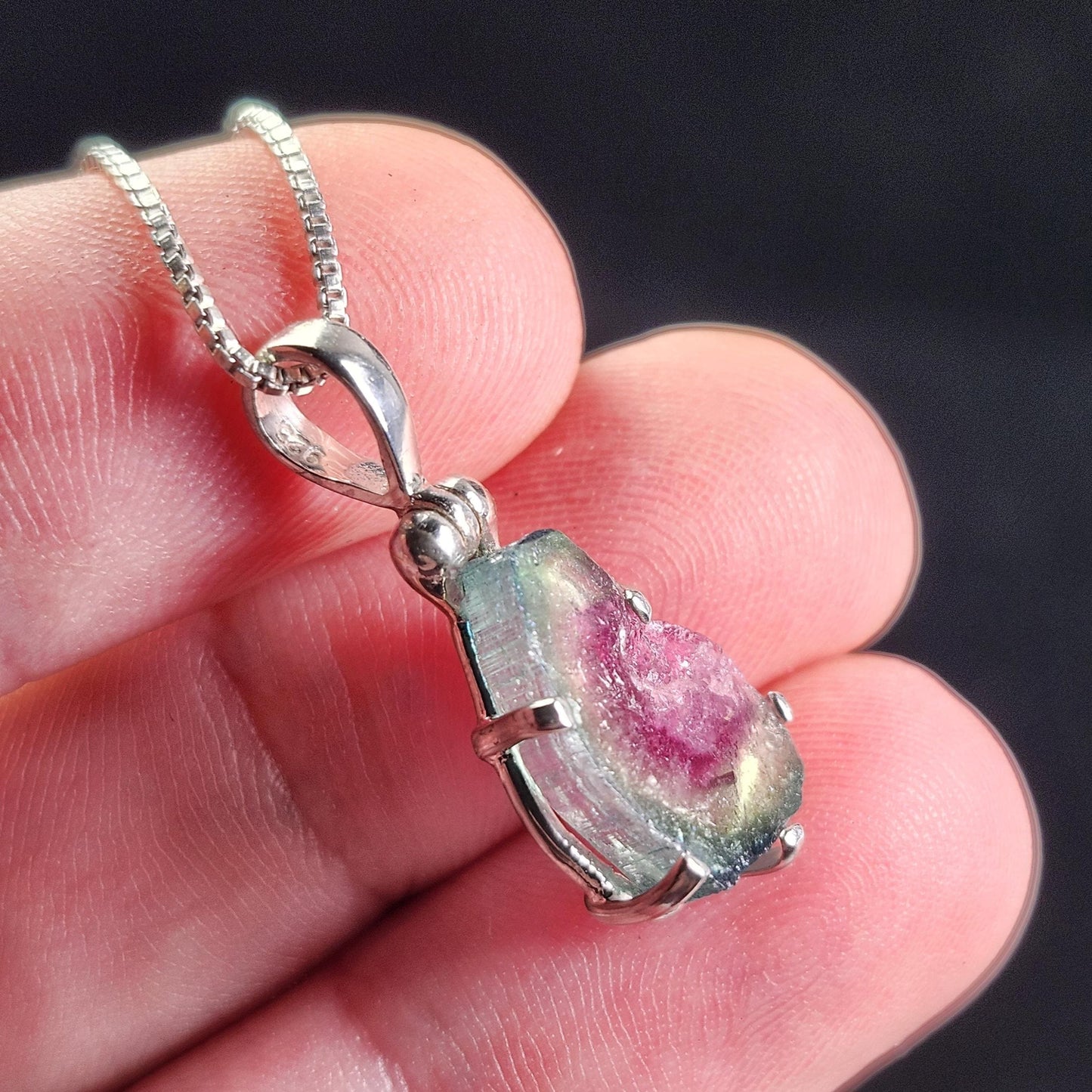 Watermelon Tourmaline Pendant