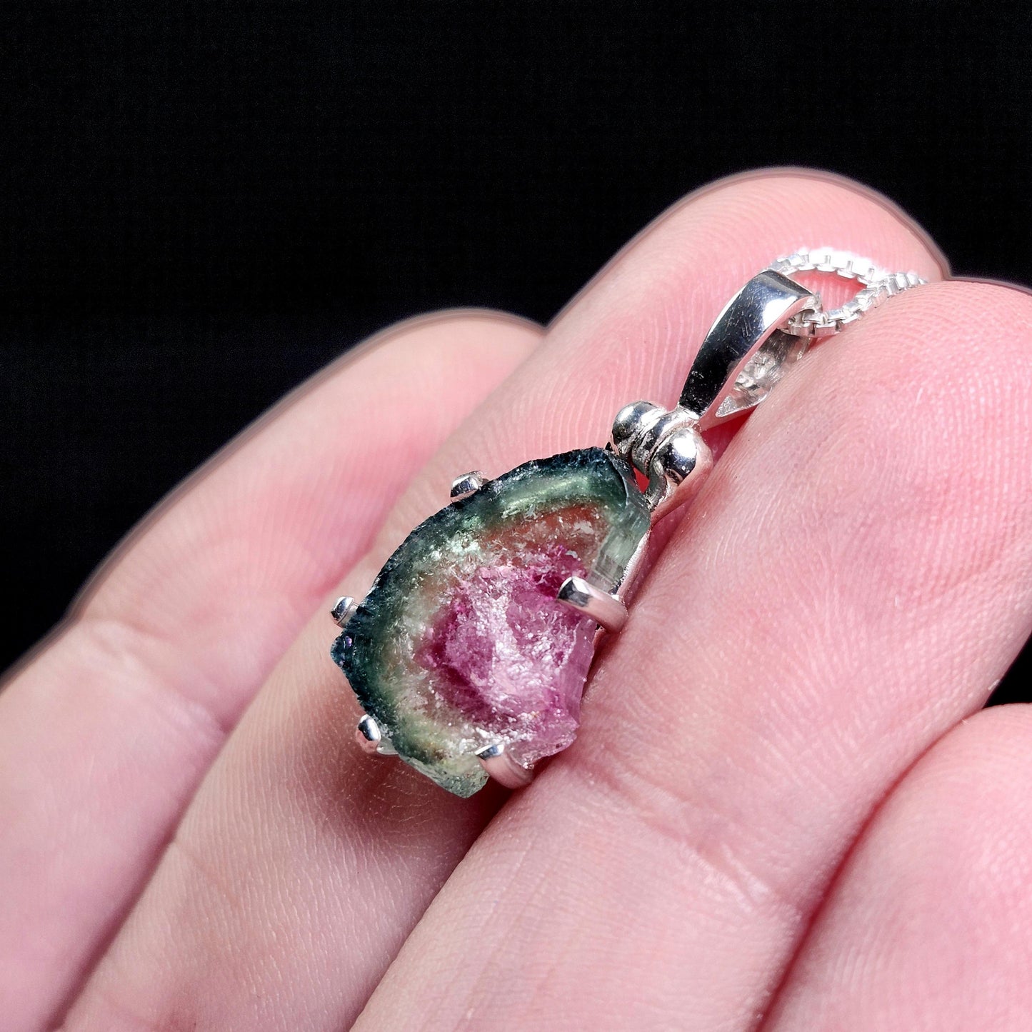 Watermelon Tourmaline Pendant