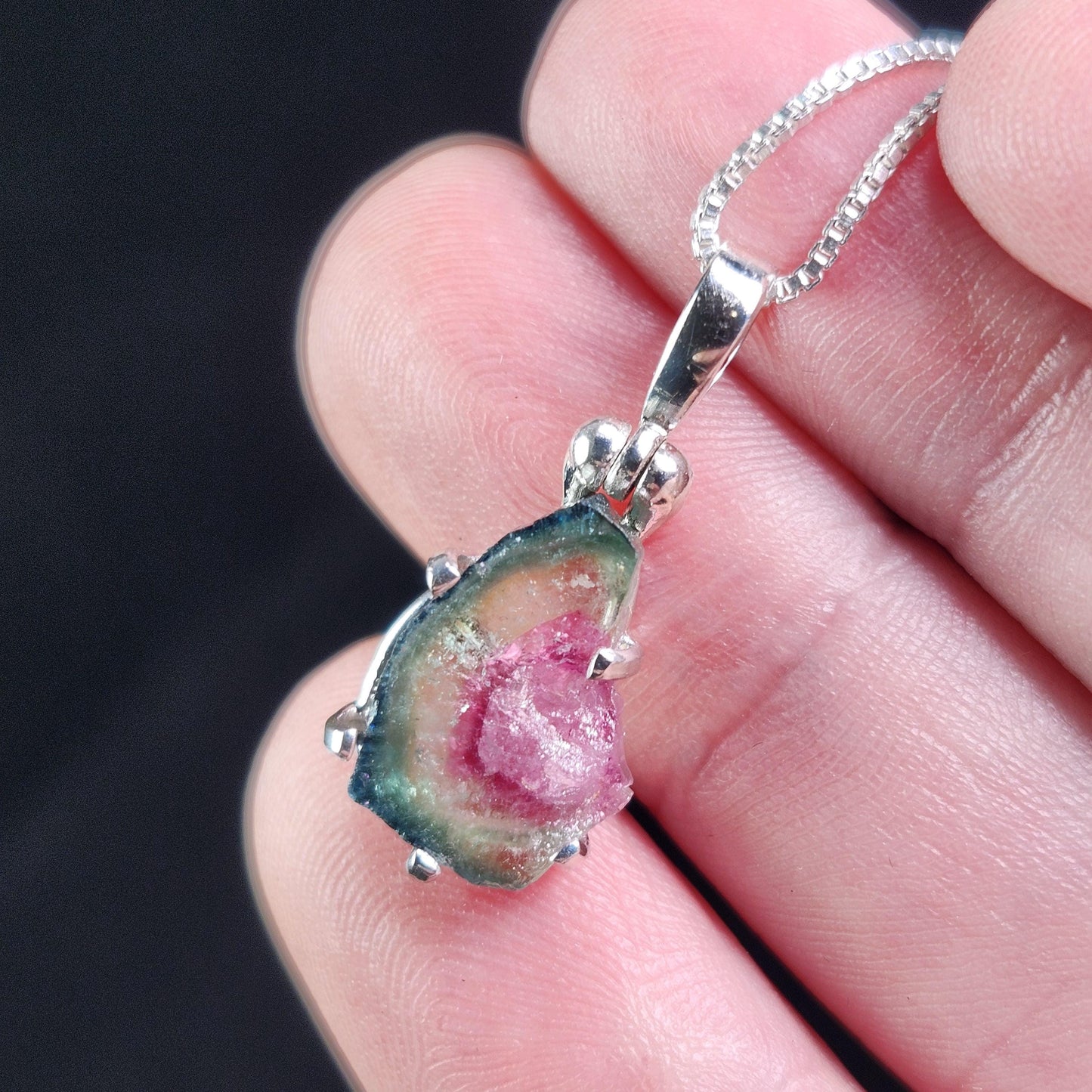 Watermelon Tourmaline Pendant