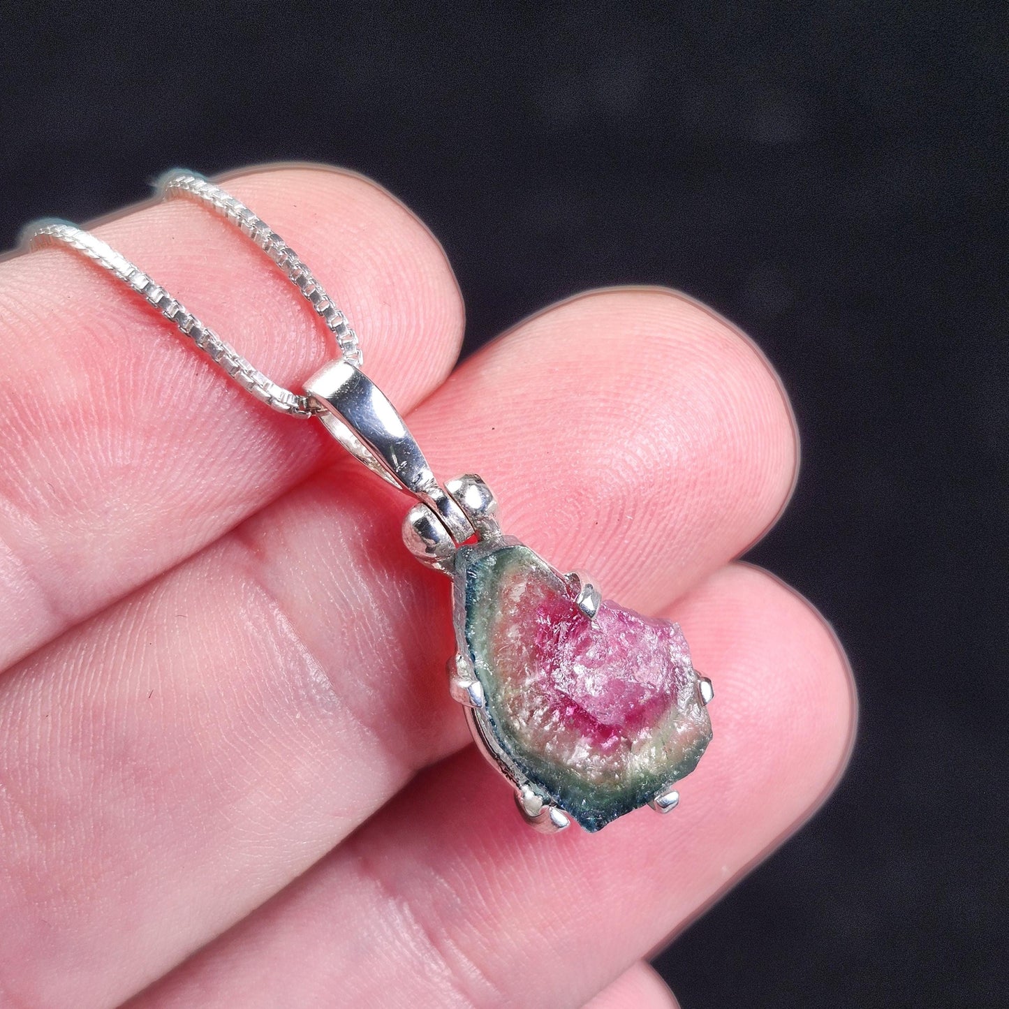 Watermelon Tourmaline Pendant