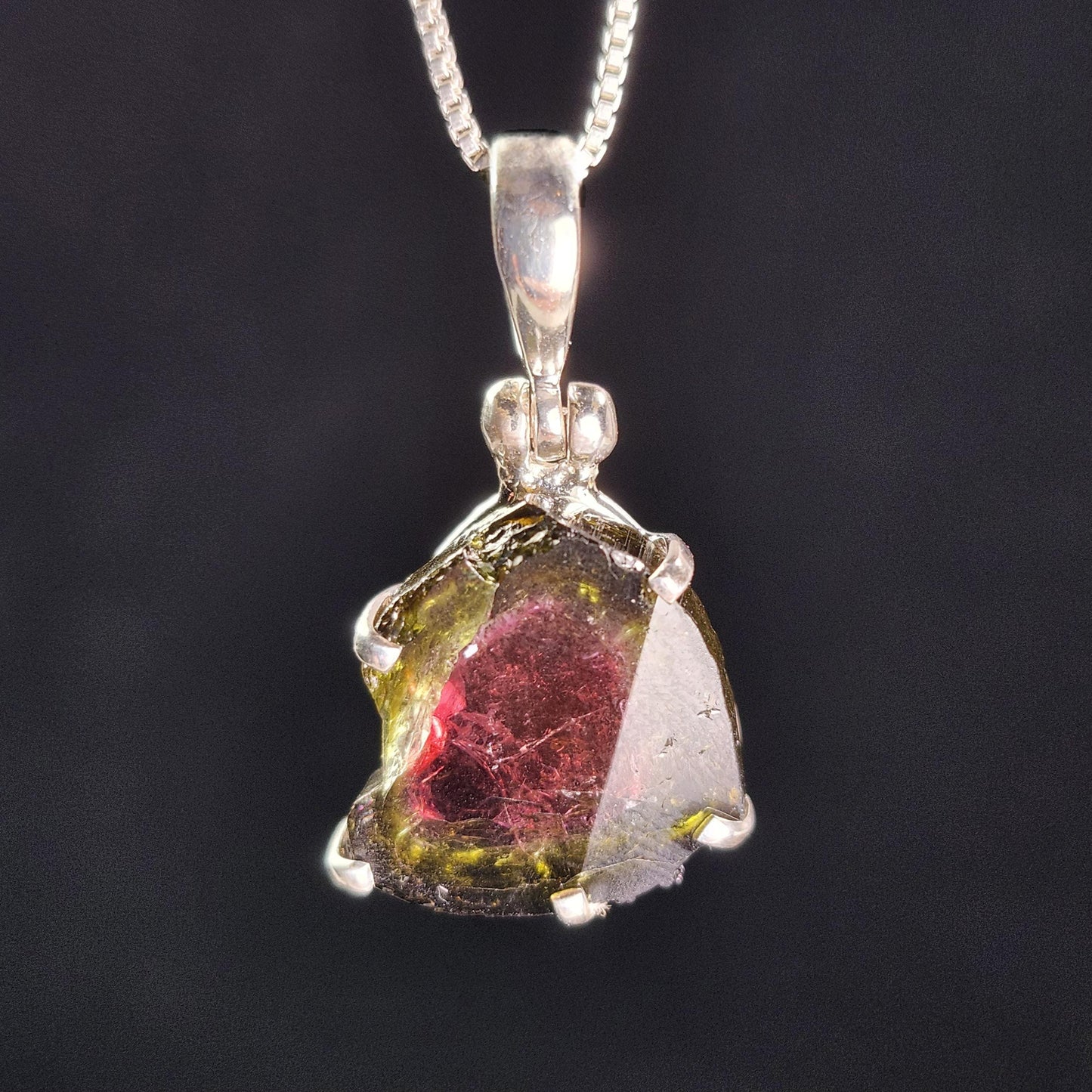 Watermelon Tourmaline Pendant