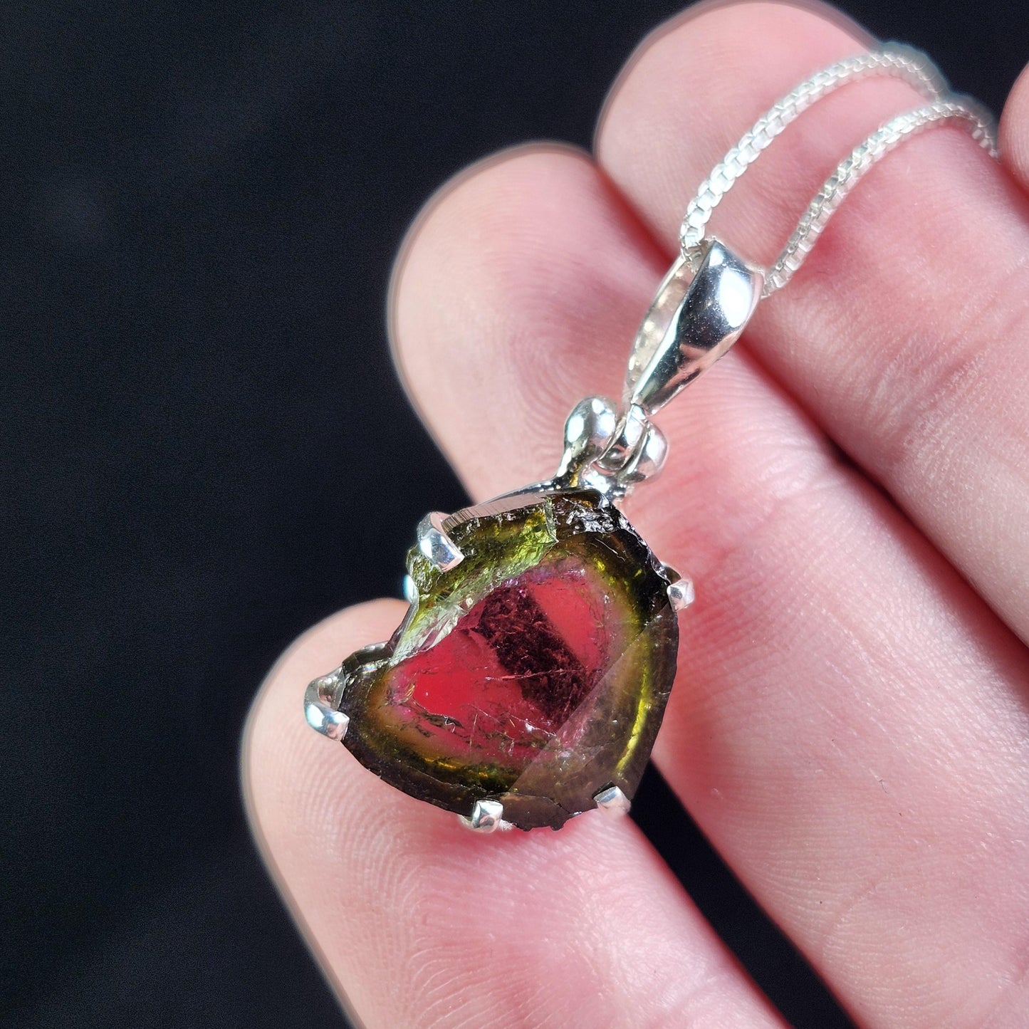 Watermelon Tourmaline Pendant
