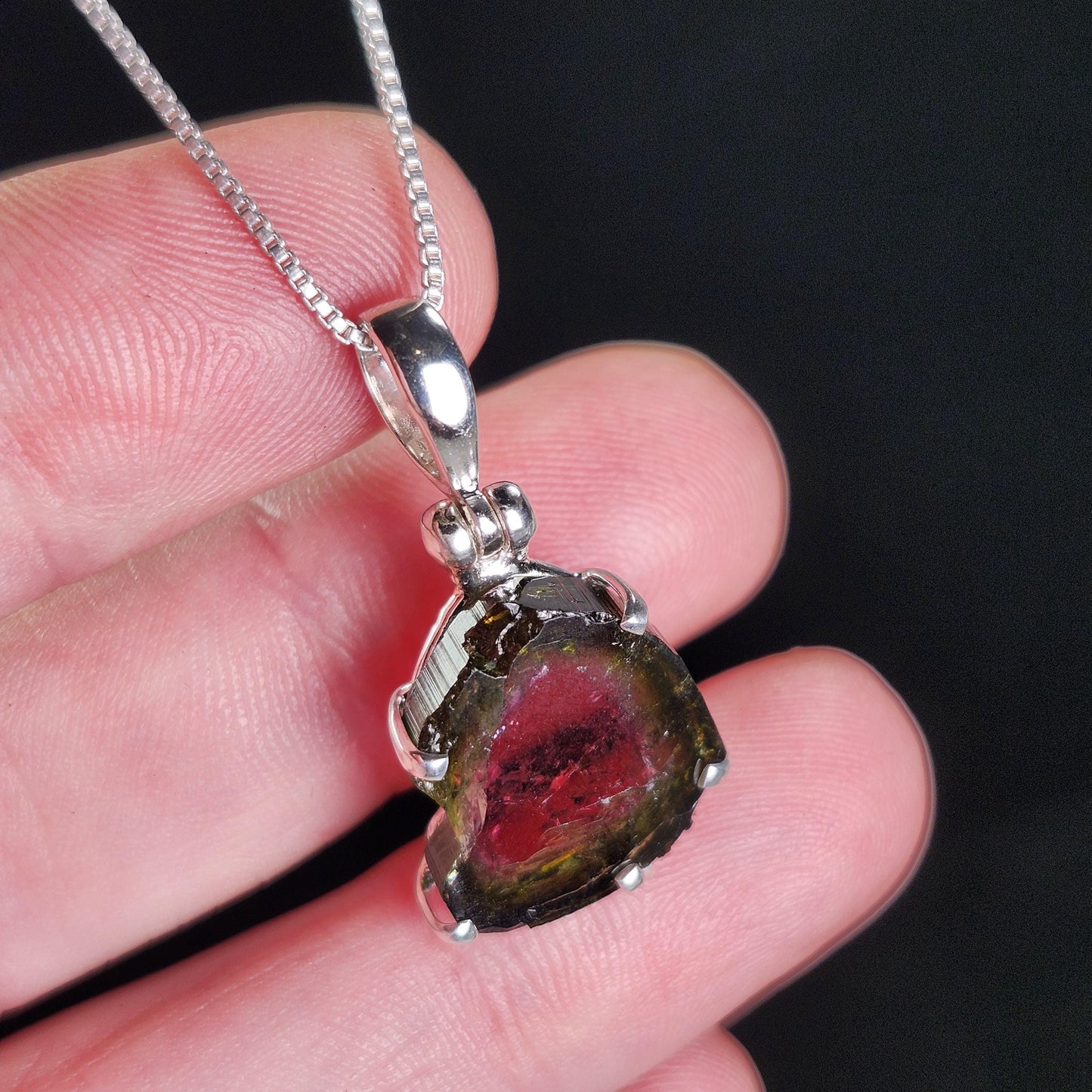 Watermelon Tourmaline Pendant