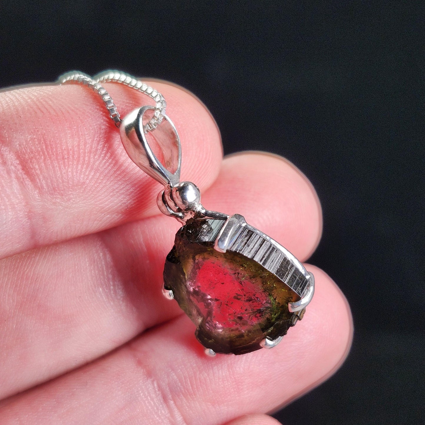 Watermelon Tourmaline Pendant