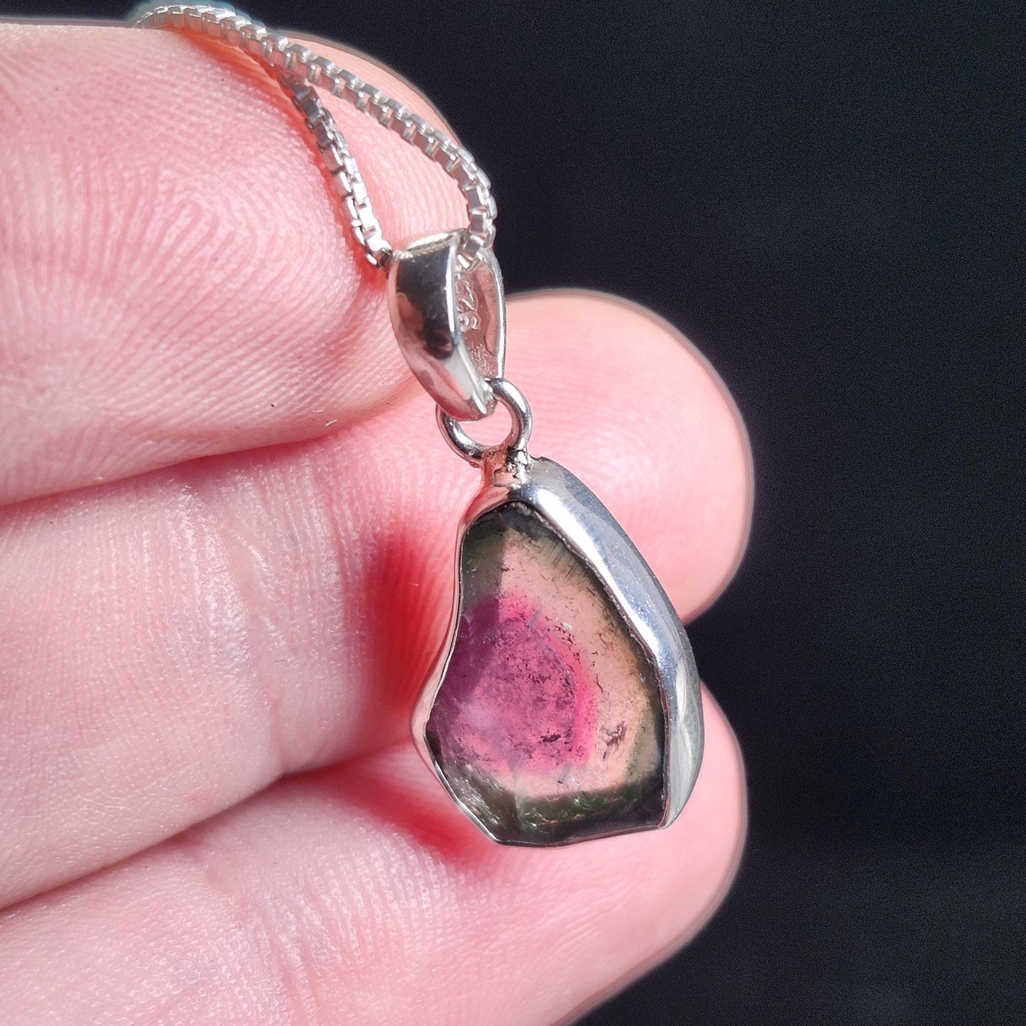 Watermelon Tourmaline Pendant