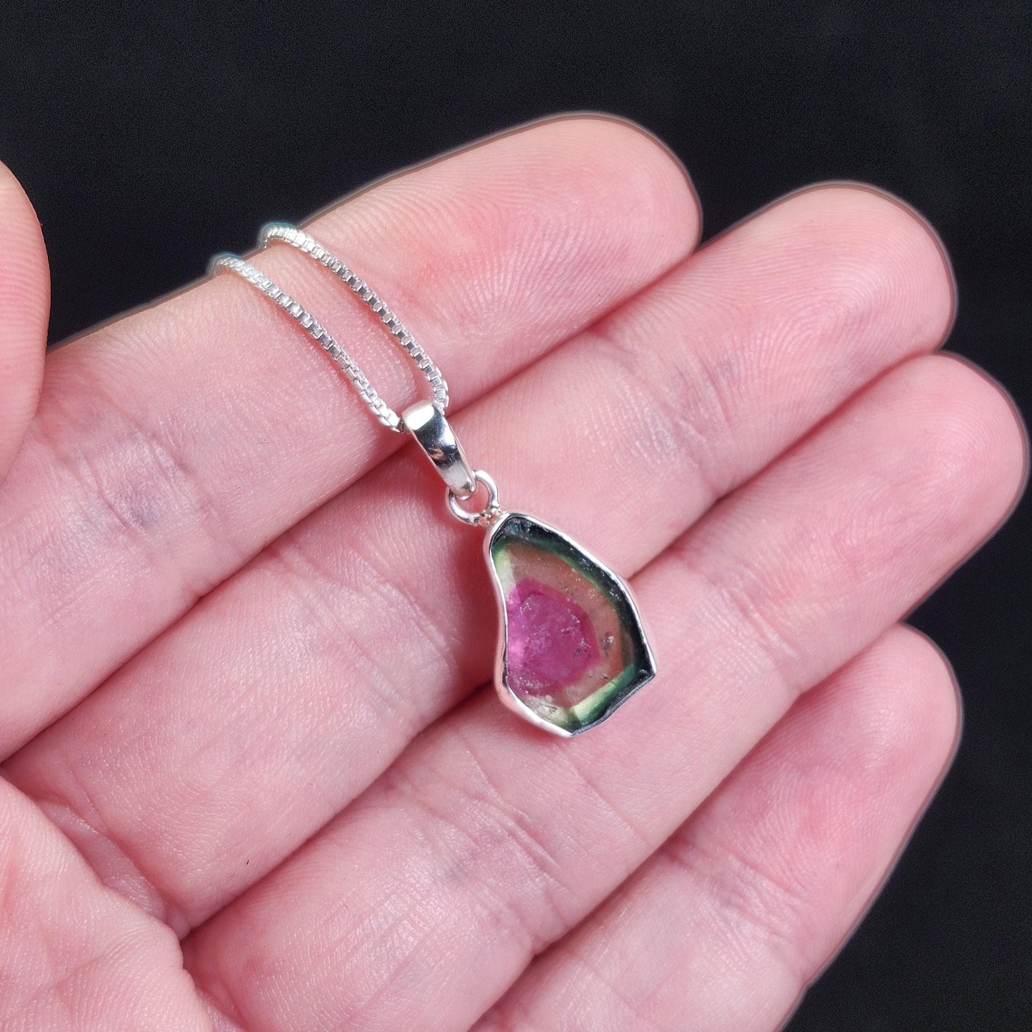 Watermelon Tourmaline Pendant