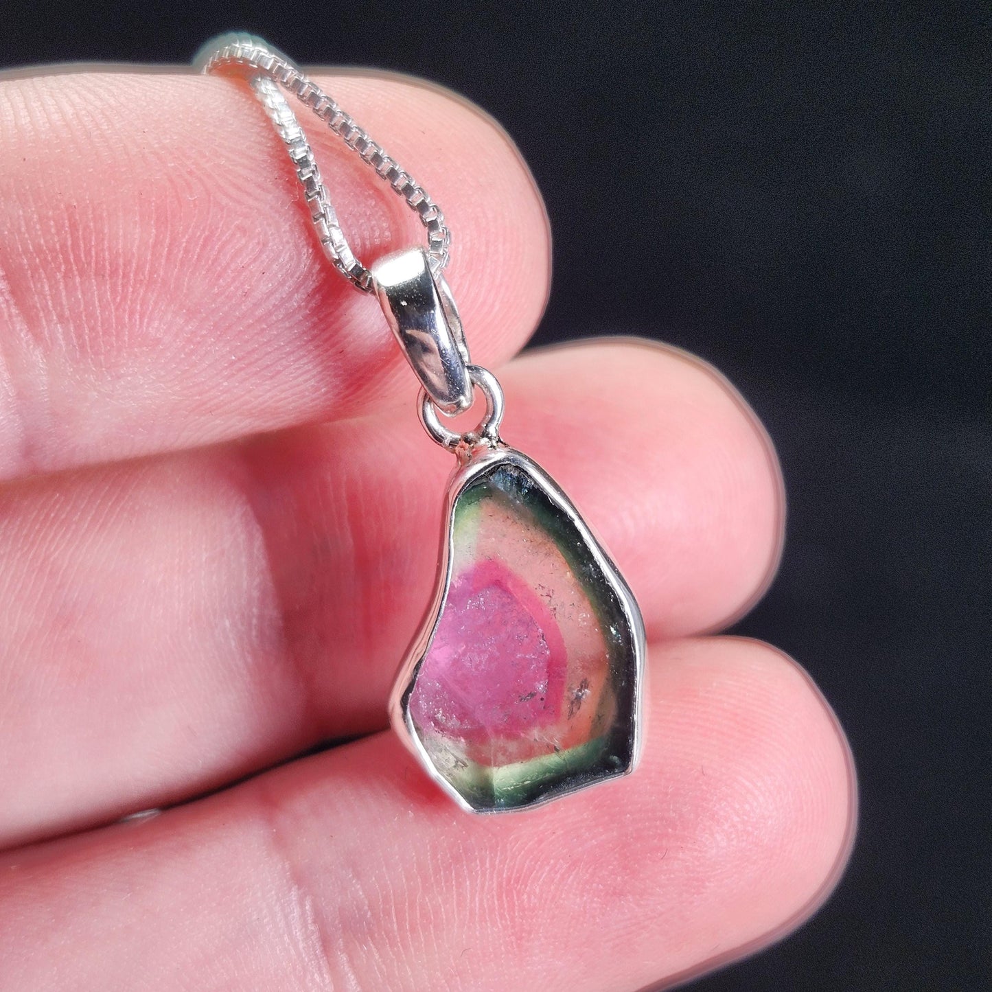 Watermelon Tourmaline Pendant