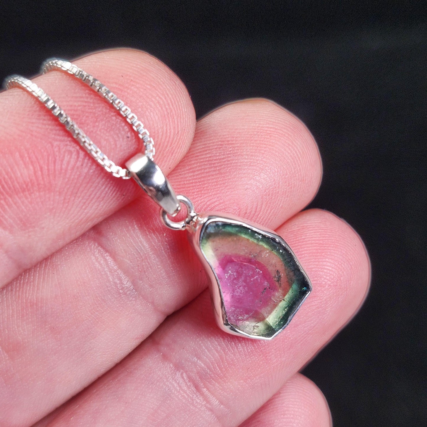 Watermelon Tourmaline Pendant
