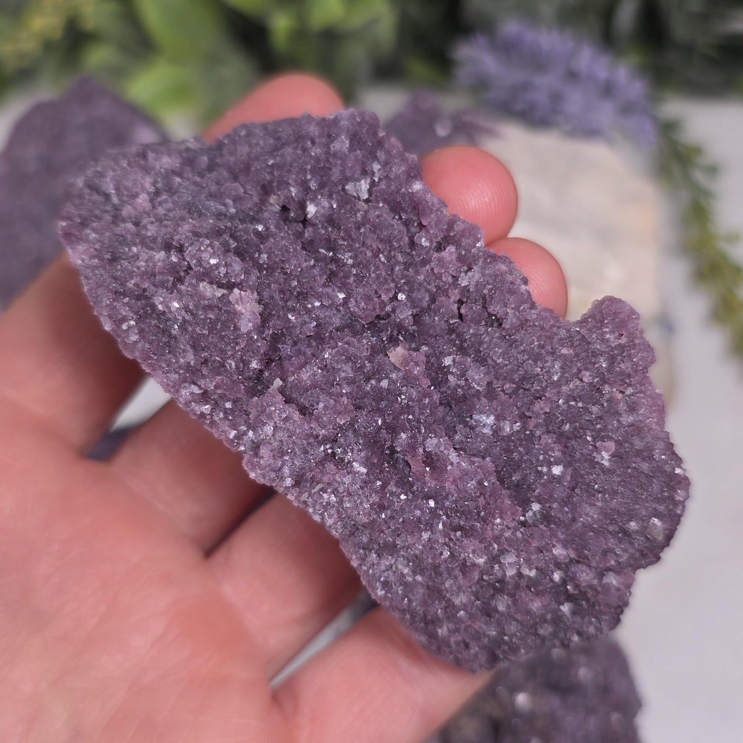 Raw Gem Lepidolite Cluster