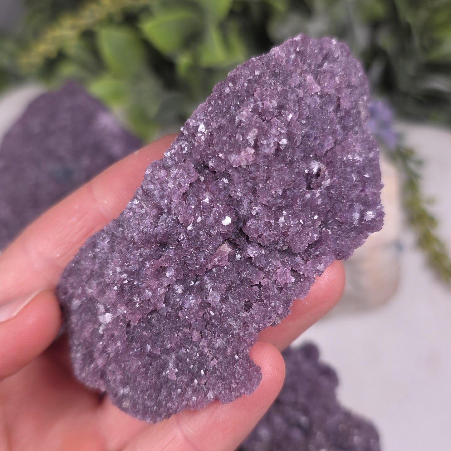 Raw Gem Lepidolite Cluster