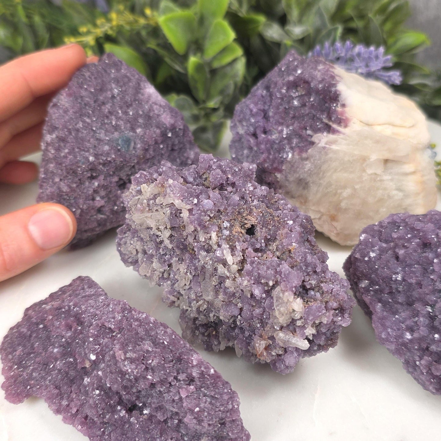 Raw Gem Lepidolite Cluster
