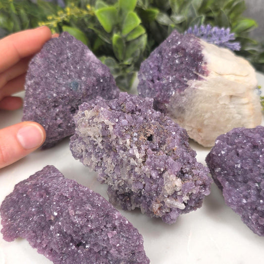 Raw Gem Lepidolite Cluster