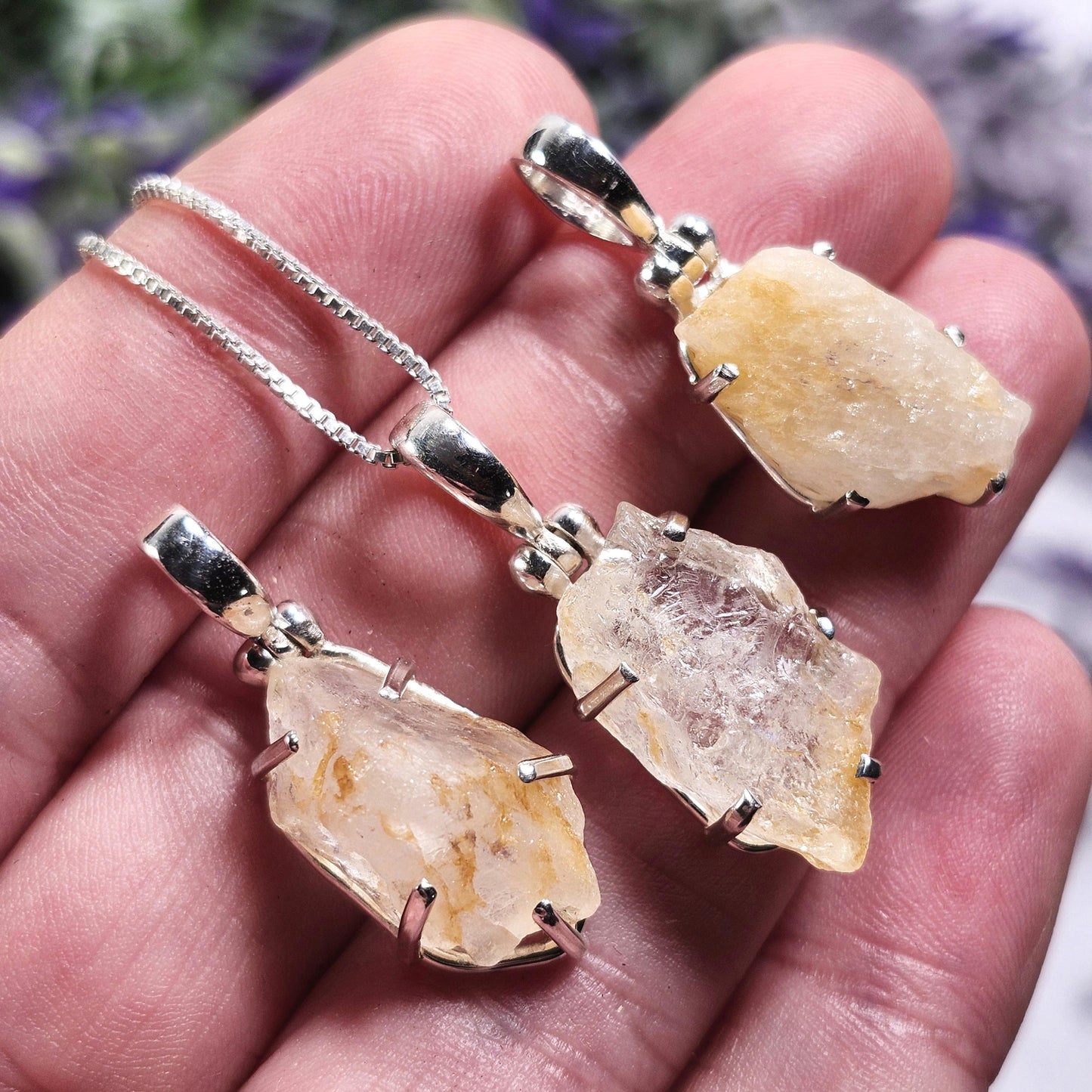 Golden Phenacite Pendant